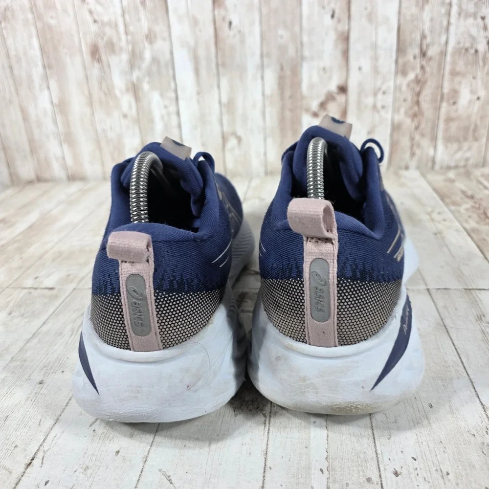 Asics Gel-Cumulus 25 Womens Running Shoes Navy Blue Rose Gold 1012B441 Size 10